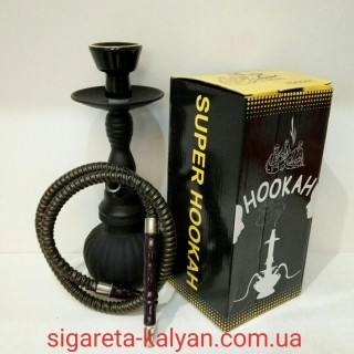 Оптом и в розницу  Кальян чёрный матовый SUPER HOOKAH 30 см. 2767