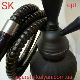 Кальян SUPER HOOKAH чёрный матовый на два шланга 2768 доставка во все регионы Украины