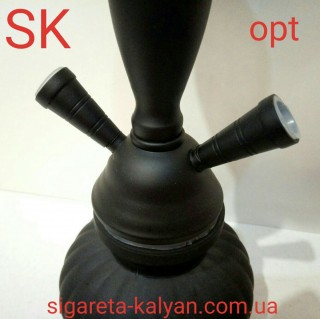 Кальян SUPER HOOKAH чёрный матовый на два шланга 2768 идеальный вариант для подарка