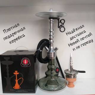 Кальян Amy Deluxe R2 070 Silver Click 556 в подарочной коробке