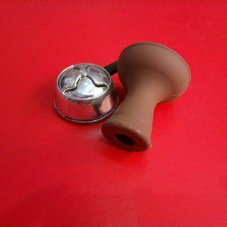 Силиконовая чаша для кальяна Вулкан, коричневая 2959 большой ассортимент