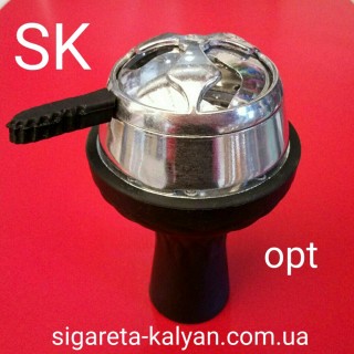 Силиконовая чаша для кальяна Торнадо чёрная 4322 из пищевого силикона