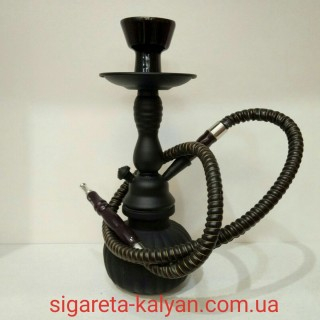 Кальян чёрный матовый SUPER HOOKAH 30 см. 2767
