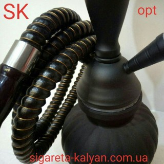 Кальян SUPER HOOKAH чёрный матовый на два шланга 2768 доставка во все регионы Украины