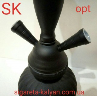 Кальян SUPER HOOKAH чёрный матовый на два шланга 2768 идеальный вариант для подарка
