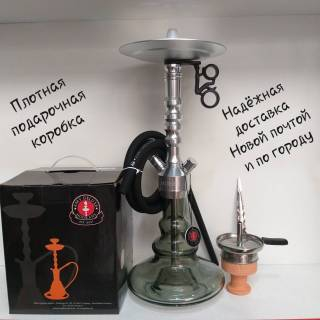 Кальян Amy Deluxe R2 070 Silver Click 556 в подарочной коробке