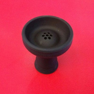 Силиконовая чаша для кальяна Вулкан черная 1014