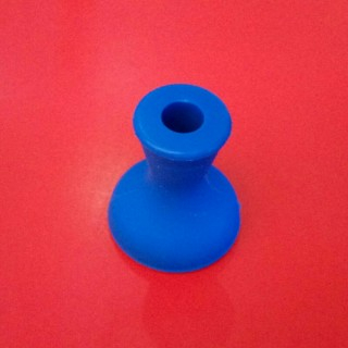 Силиконовая чаша для кальяна Вулкан синяя оптом