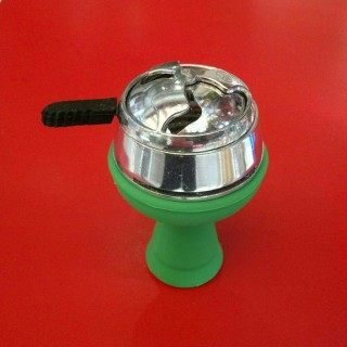 Силиконовая чаша для кальяна Вулкан Зелёная недорого