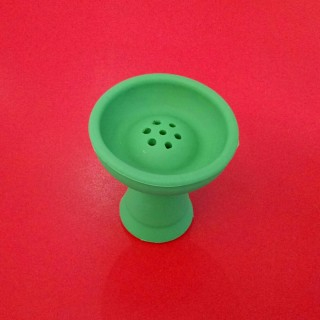 Силиконовая чаша для кальяна Вулкан Зелёная, 1011