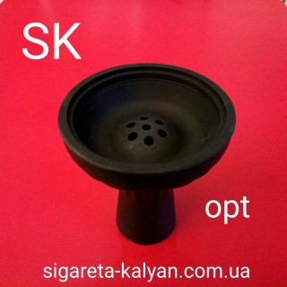 Силиконовая чаша для кальяна Торнадо чёрная 4322