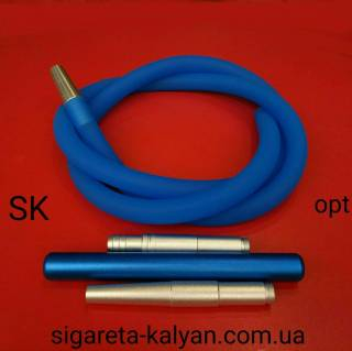 Силиконовая трубка шланг для кальяна Garden Soft Tuch TDK Blue 3786
